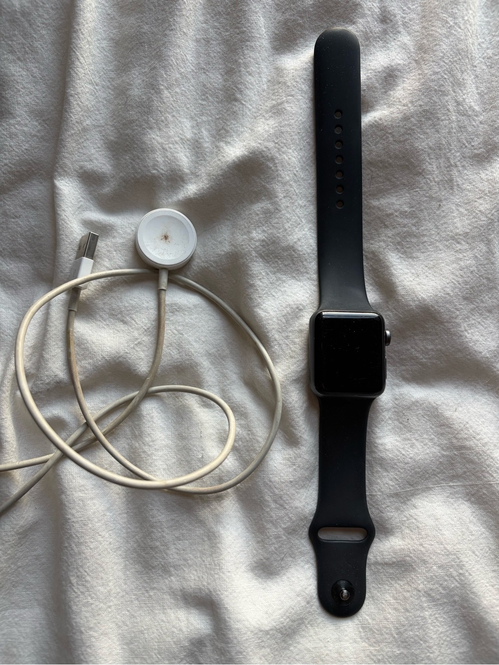 Apple Black Smartwatch with Magnetic Charger